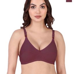 samvar Women Cotton Pink,Maroon Non Padded Non-Wired Lingerie Bra Sport wear Gym Crop Tank Top-picture-3