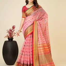 VEDANT VASTRAM Woven Design Zari Kanjeevaram Saree-image-64