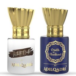 ADILQADRI Set Of 2 Oudh Al Hashmi & White Oudh Attar-5.5ml Each-12