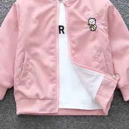 INCLUD Girls Open Front Jacket with Embroidered-13
