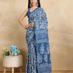 SHANVIKA Paisley Print Pure Cotton Saree-picture-26
