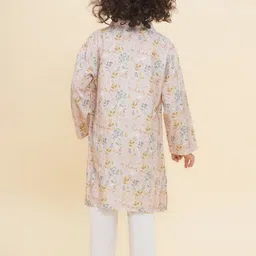 Sethukrishna Boys Floral Printed Regular Kurta with Pyjamas image 2