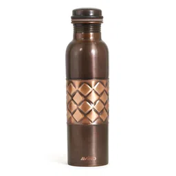 AVINO Brown & Copper-Toned Copper Water Bottle 1L-image-85