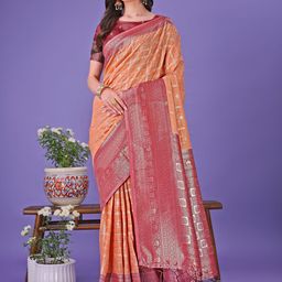 KALINI Ethnic Motif Woven Design Zari Saree-picture-16