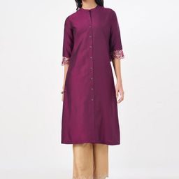RANGMANCH BY PANTALOONS Women Embroidered Kurta-image-54