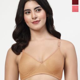 LILYPack Of 3 Non Padded Non-Wired Full Coverage Bra-picture-19