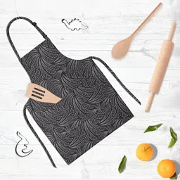 ArtzFolio Black & White Printed Cotton Aprons-99