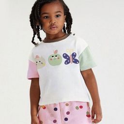 INCLUD Girls Printed Round Neck T-Shirt With Shorts-image-42