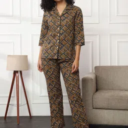 Bannos Swagger Women Geometric Night suit-image-96
