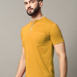 RELANE Men Mandarin Collar T-shirt-image-59