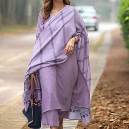 Anni Designer V-Neck Straight Kurta With Trousers & Dupatta-picture-19