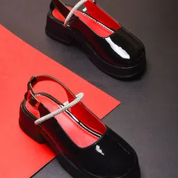 Try Me Women Embellished Mules With Buckle-image-41