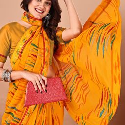 LeeliPeeri Designer Poly Georgette Saree image 3