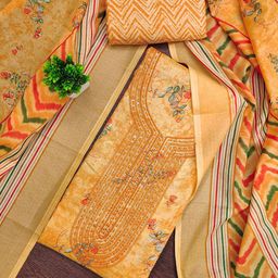 KALINI Floral Printed Unstitched Dress Material-image-66