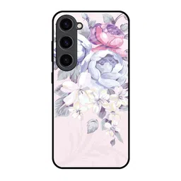 QRIOH Floral Printed Samsung Galaxy S23 Back Case Mobile Accessories-image-24