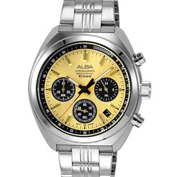 Alba Men Stainless Steel Bracelet Style Straps Analogue Motion Powered Watch AT3K01X1-picture-1