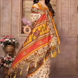 KALINI Kalamkari Art Silk Saree-image-99
