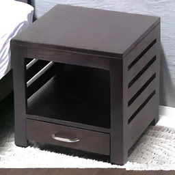 Ikiriya Black Square Shaped Bedside Table-20