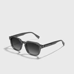 SAM & MARSHALL Unisex Black Lens & Silver-Toned Square Sunglasses with-image-2