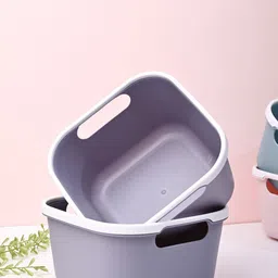 MARKET99 Grey & White 2 Pieces Multi-Utility Basket Organisers-13