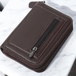 SZN Men Zip Detail Leather Card Holder-20