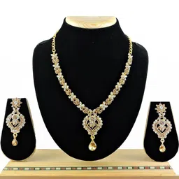 VATSALYA creation Stone Embedded Statement Necklace image 1