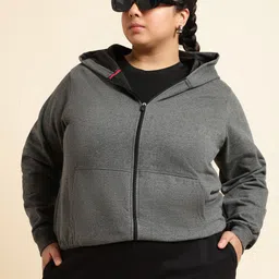 UnaOne Women Plus Size Hooded Sweatshirt-picture-23