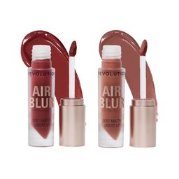 Makeup Revolution London Set Of 2 Air Blur Liquid Lipstick - 3.5 ml Each - Dreamy-Whisper-71