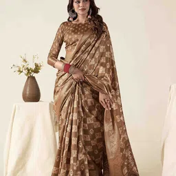 DIVASTRI Women Ethnic Motifs Printed Zari Saree-image-76