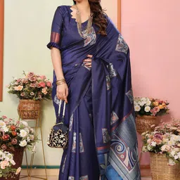 Sidhidata Woven Design Zari Banarasi Saree-image-11