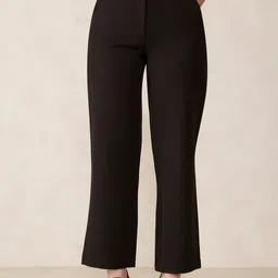 Outzidr Women Regular Fit Parallel Classic Trousers-image-29