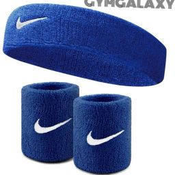 Sports Headband and Wristbands Set, White, Cotton Sweatbands for Men and Women Fitness Band-image-33