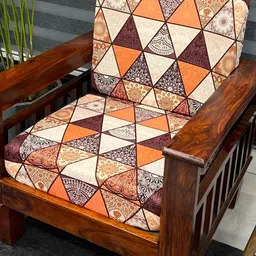 ohello Brown 4 Pieces Self Design Sofa Cover-image-71