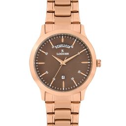 L LOGUES Men Brass Dial & Bracelet Style Straps Analogue Watch G E-457 WMD-05-image-79