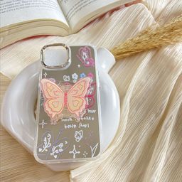 CASE CREATION Women Butterfly Printed iPhone 14 Plus Back Case Mobile Accessories-51