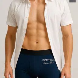 DISPENSER Pack Of 2 Ultra-Soft Stretchable Trunks PACK OF 2-PV2-POCKET-GREY-NAVY BLUE-M-picture-11