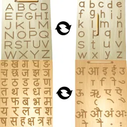 Capital small alphabet and Hindi swran vyanjan writing practice board-picture-39