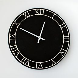 QEZNEF Black Traditional Wall Clock-image-55