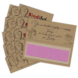 Comet Busters Bindiful Set Of 10 Daily Wear Traditional Bindis - Light Pink-51
