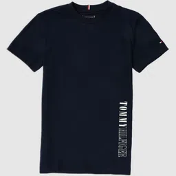 Tommy Hilfiger Boys Brand Logo Printed T-shirt-picture-34