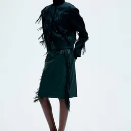 H&M Fringed Coated Skirt-picture-40