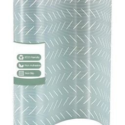 eazy wagon Green & White Line Shelf Liners For Kitchen Organisers-23