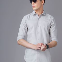 THE BEETEL HOUSE Men Standard Slim Fit Spread Collar Textured Cotton Casual Shirt-image-86