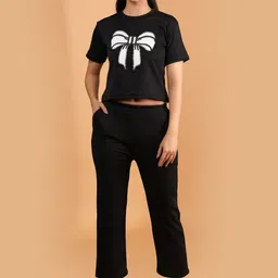 Dreambe Embroidered Short Sleeves Tshirt With Trousers Co-Ords-picture-30
