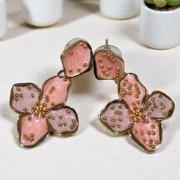Jolly Faces Floral Drop Earrings-43