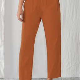 zuri Women Relaxed Straight Leg Trousers-image-72