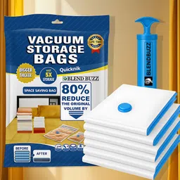 blend buzz Reusable Space Saver Vacuum 141 Storage Bags With Hand Pump Travel Storage Vacuum Bags-picture-27