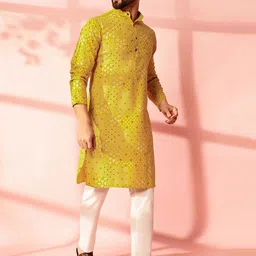 Anouk Men Bandhani Printed Kurta-image-49