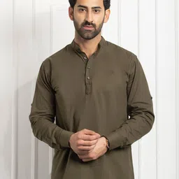 FILO HEVIS Mandarin Collar Cotton Short Kurta-picture-40