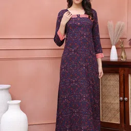 Claura Printed Maxi Nightdress-image-78